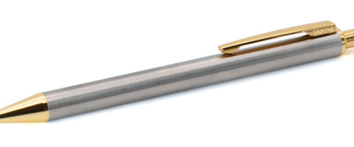 Bolígrafo INOX 70 dorado E-Box